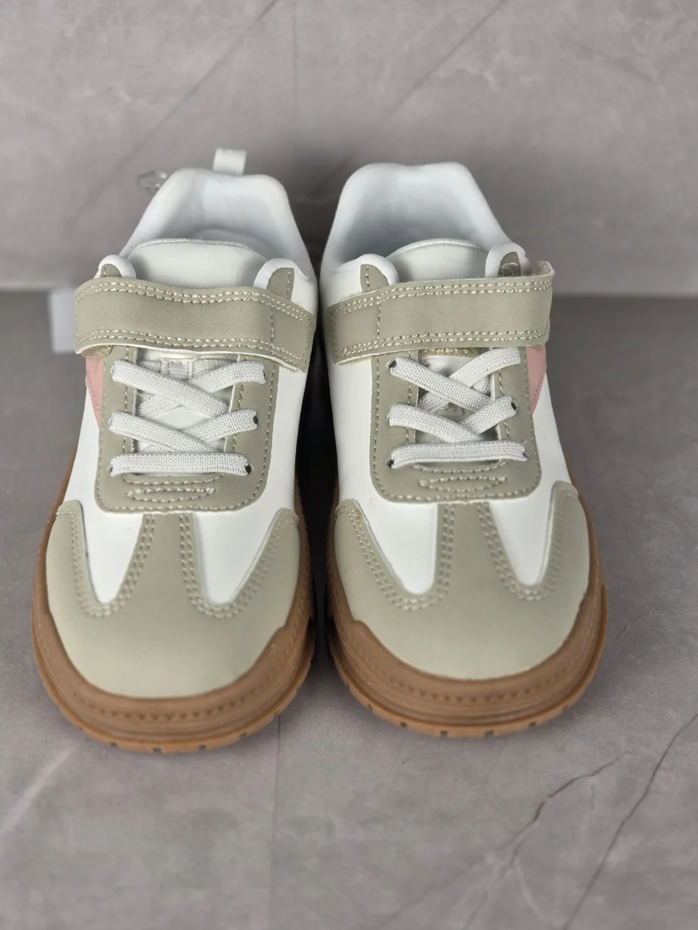 Carter’s Boys’ Sneakers Size 12 – White, Gray & Pink